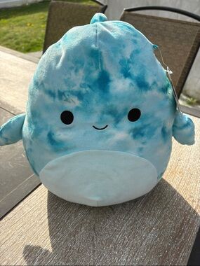 Squishmallows Blue Tie-Dye Narwhal Plush
